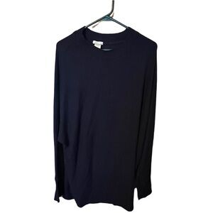 Long navy blue sweater